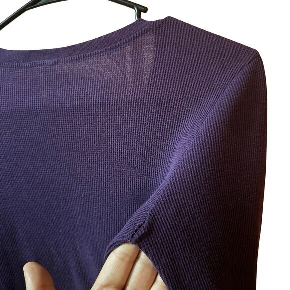 Guy Harvey Purple Marlin Graphic Thermal Top Womens M Long Sleeve Ocean Art - Picture 4 of 4